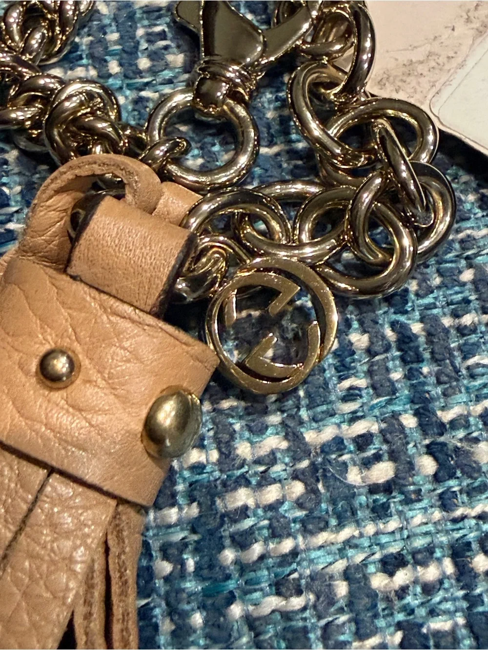 Gucci Chain Tassel Belt 85/34